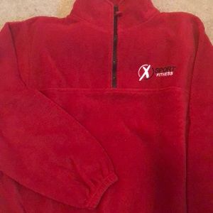 Red xsport fitness fleece pullover